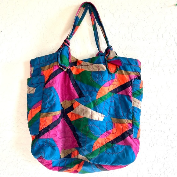 Marc by Marc Jacobs Limited Edition Nylon Quilted Multicolor Tote Bag - Picture 6 of 16